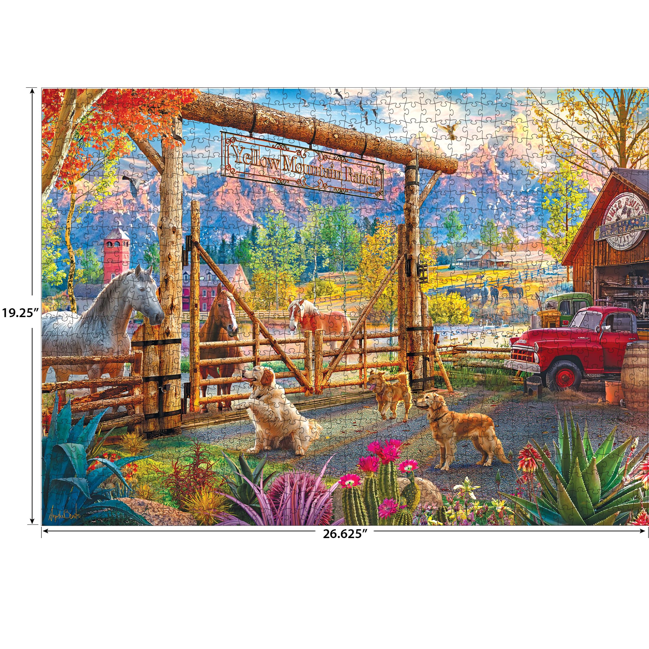 Amazon.com: Roseart - Kodak Premium - Ranch Pickup - 1000 Piece